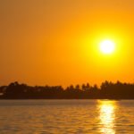 Sunset-Ocean-island-orange-sky-image-from-Makassar-Indonesia-Desktop-Wallpaper-HD